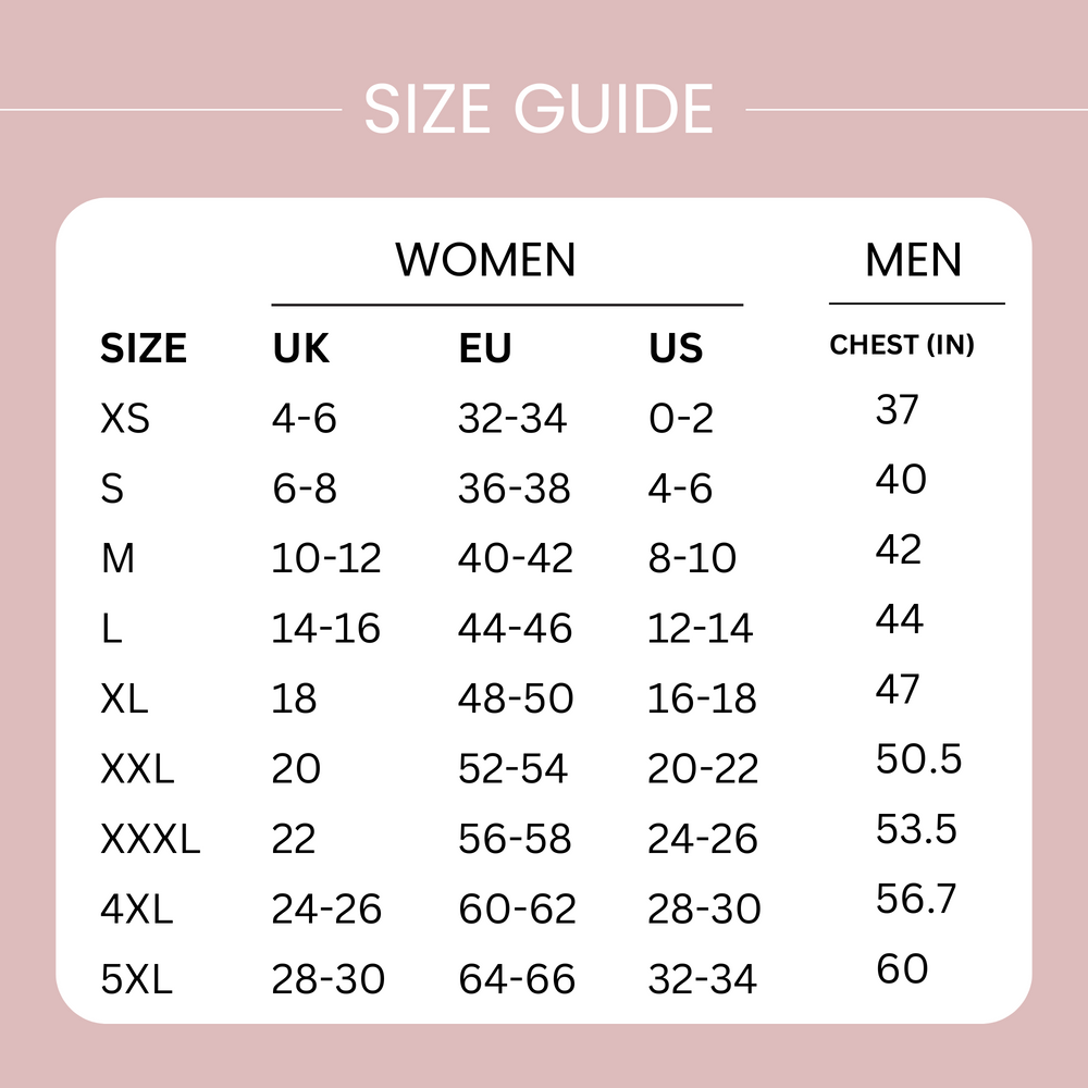 SIZE GUIDE – Politely Rebellious Next Gen CIC